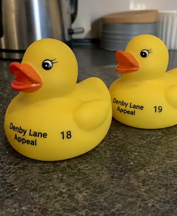 Custom rubber ducks — customer photo